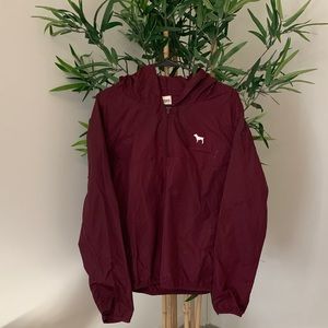 Victoria Secret Maroon Lightweight Windbreaker